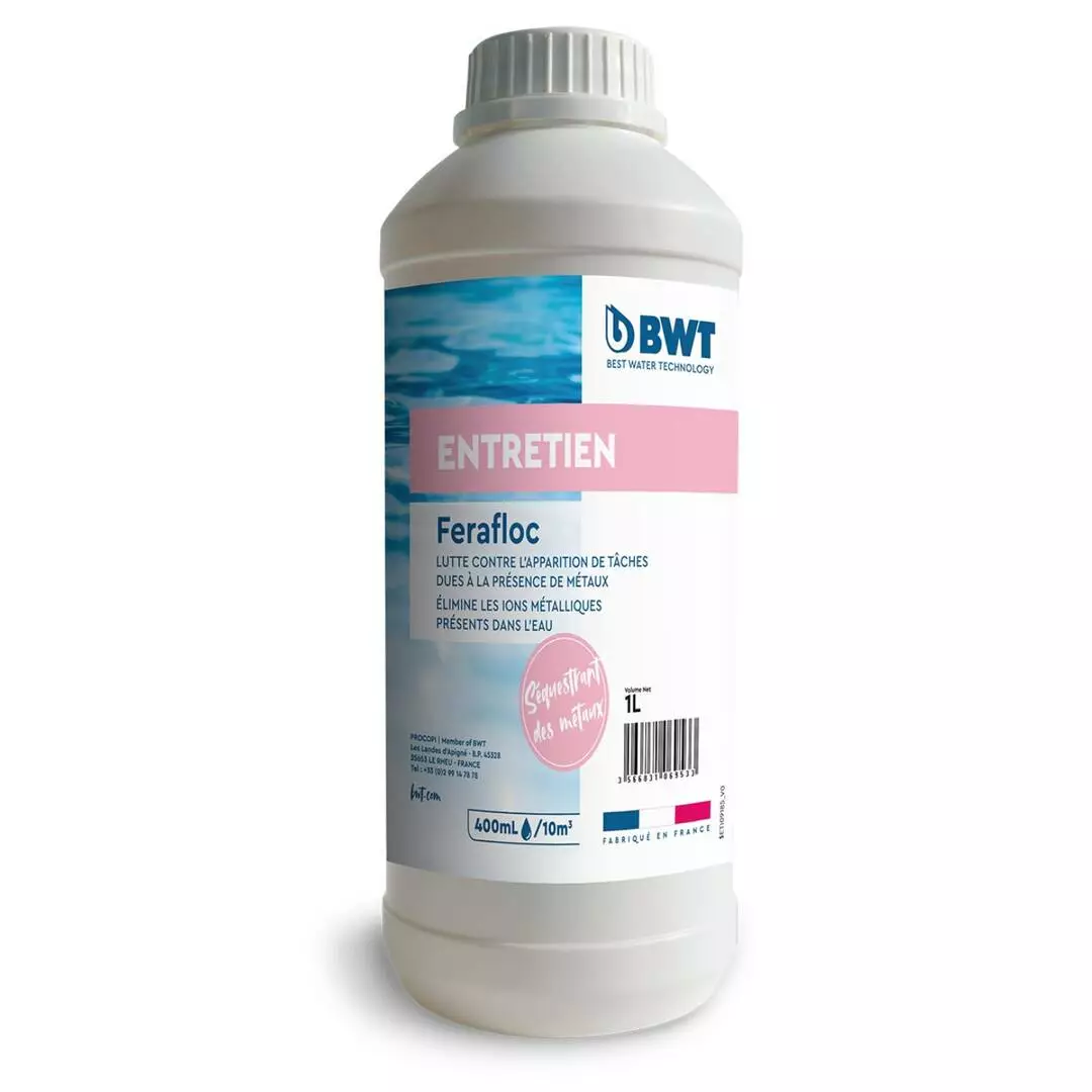 Anti Métaux Piscine - Ferafloc - 1L BWT 2 Anti Métaux Piscine - Ferafloc - 1L BWT