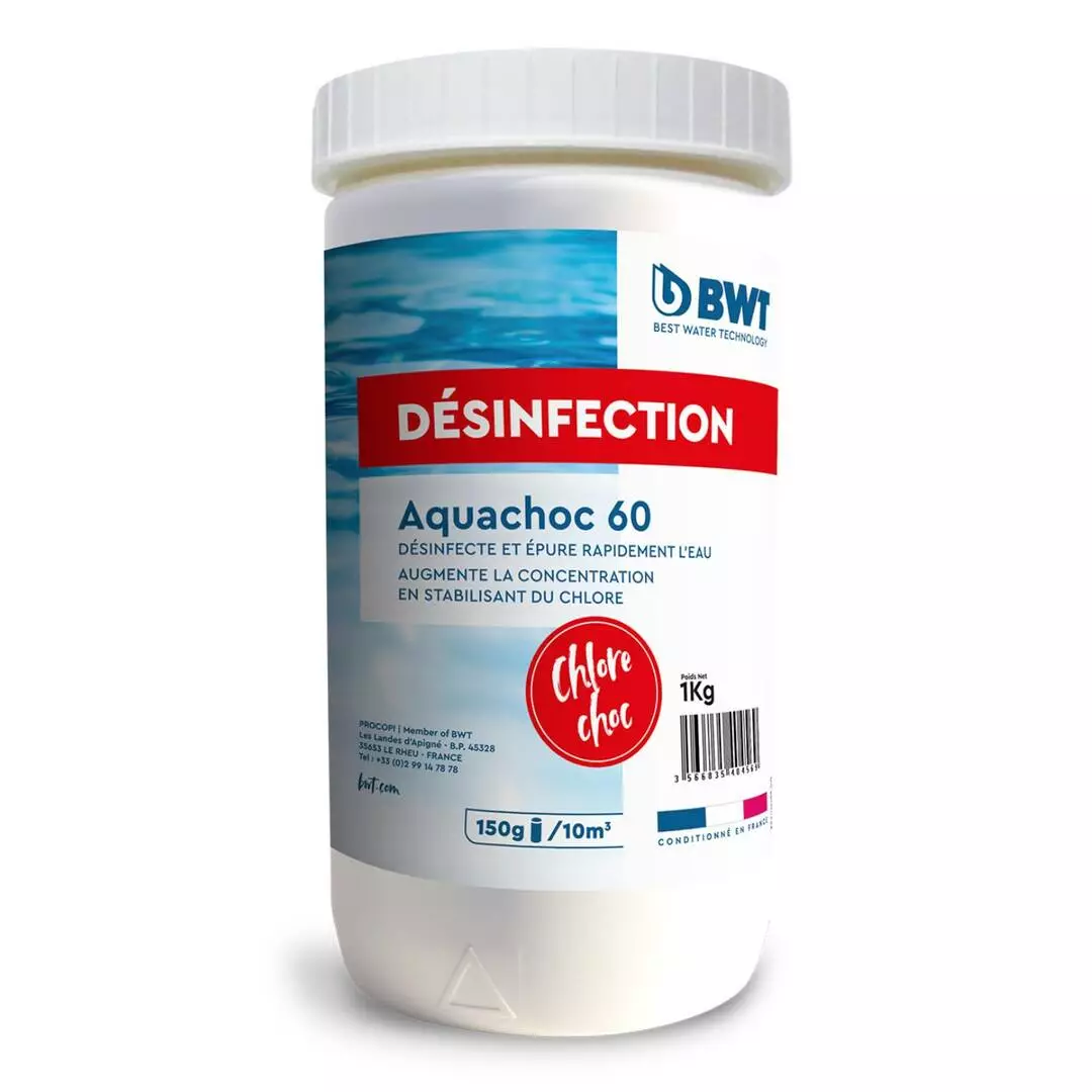 BWT Chlore Choc Spa - Granulés 1kg - Aquachoc 60 3 BWT Chlore Choc Spa - Granulés 1kg - Aquachoc 60
