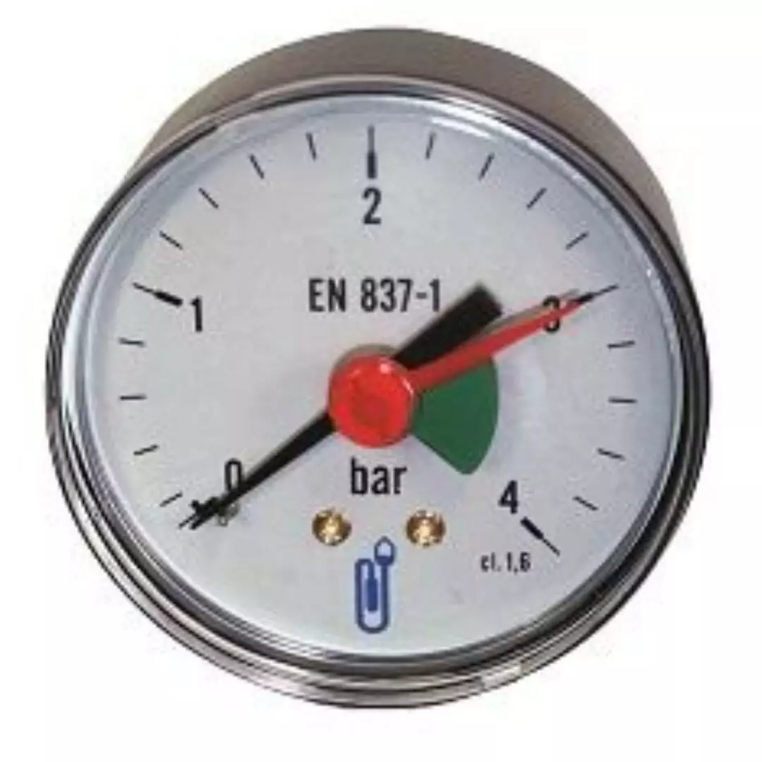 Manomètre - Mano Sec - Axial - Diamètre 63 - Avec Index 3 Manomètre - Mano Sec - Axial - Diamètre 63 - Avec Index