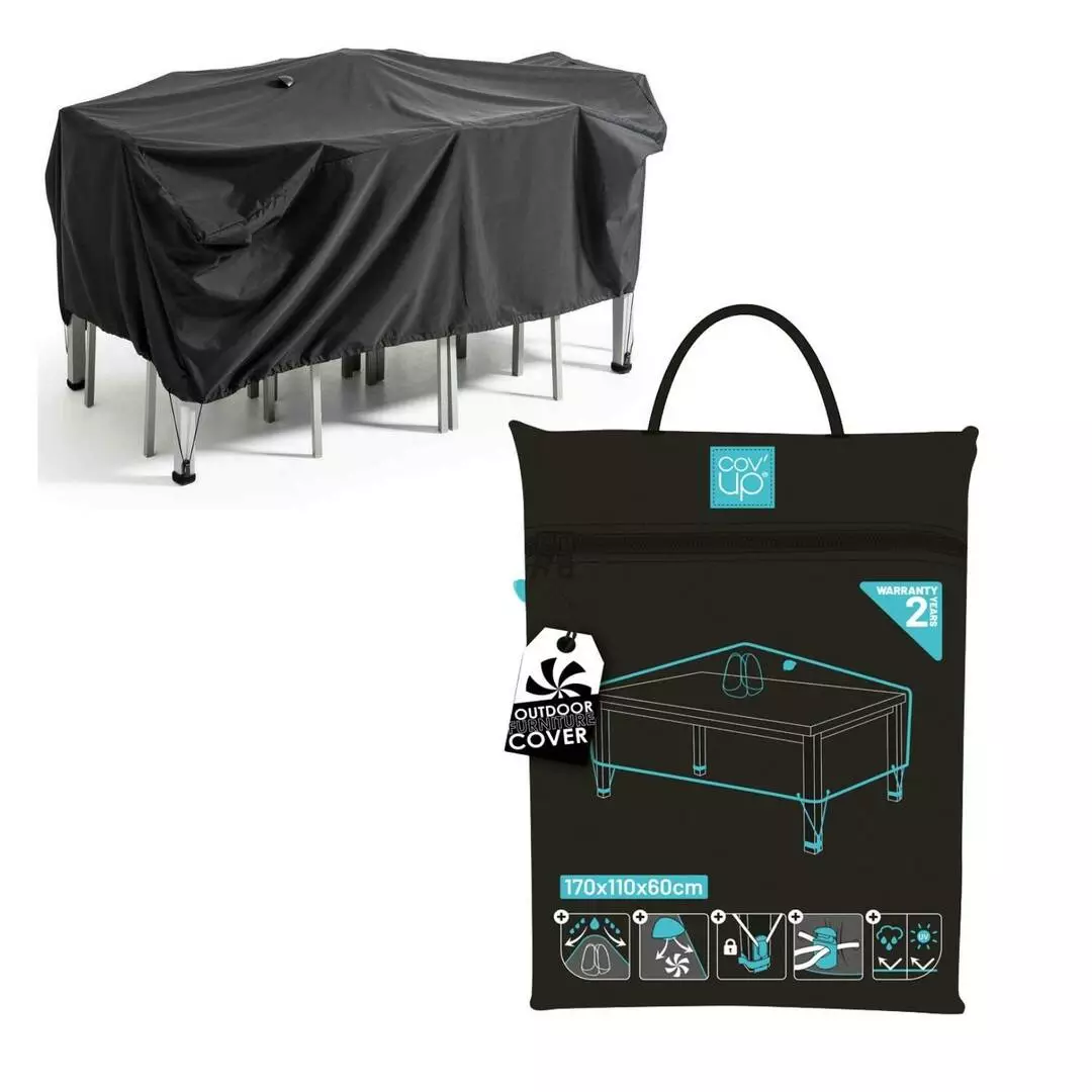 COV'UP By Innov'axe Housse De Table De Jardin - Rectangulaire M 3 COV'UP By Innov'axe Housse De Table De Jardin - Rectangulaire M